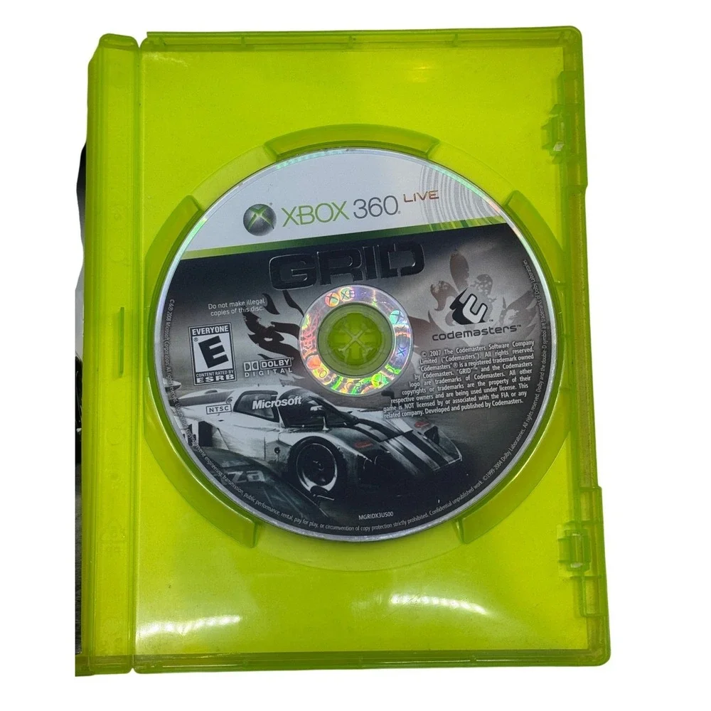 GRID Codemasters Xbox 360 Racing Game NTSC Complete with Manual